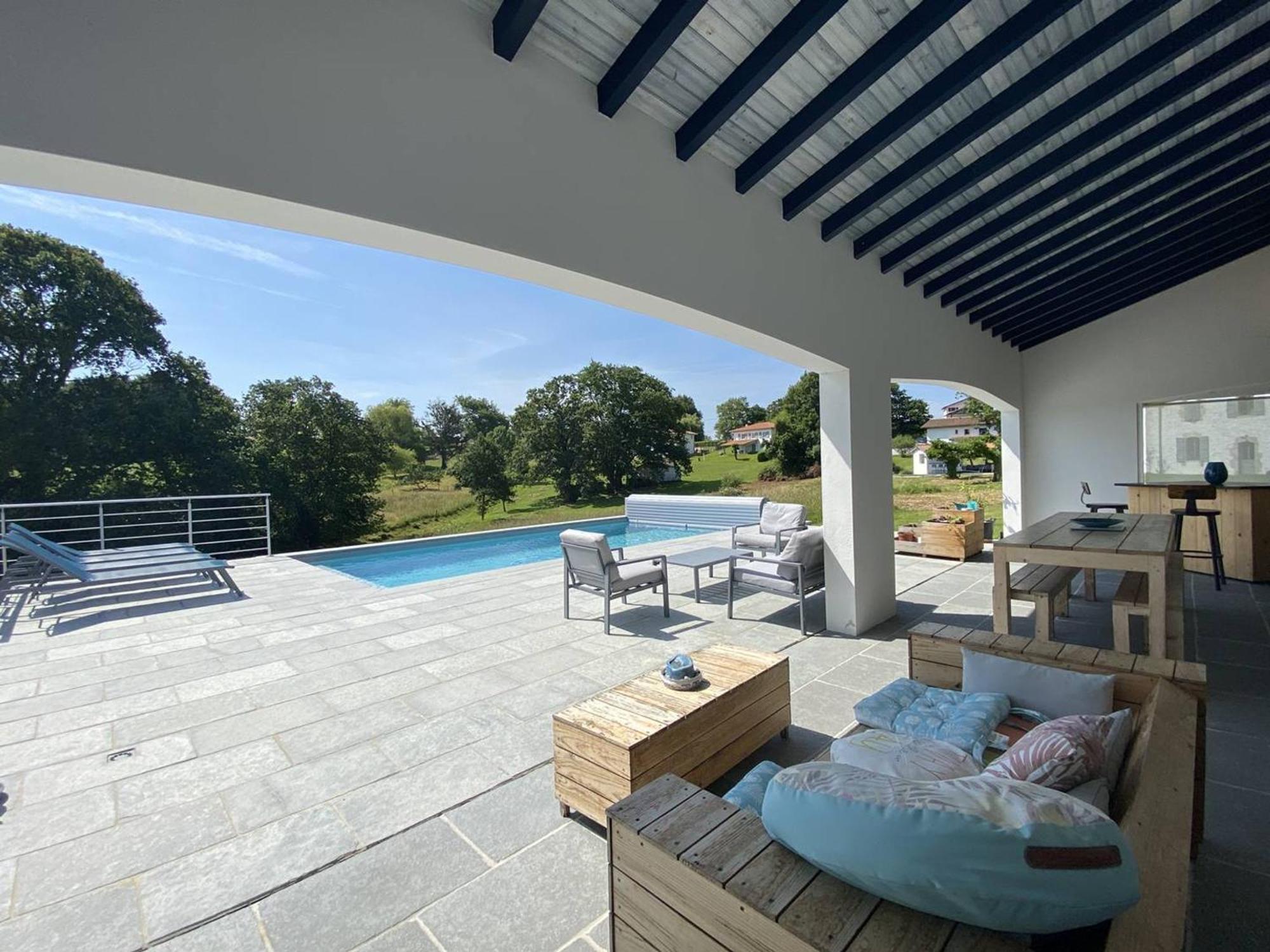 Maison Individuelle Avec Piscine Et Grand Jardin, 6-8 Pers, Urt - Fr-1-495-140 Villa Luaran gambar